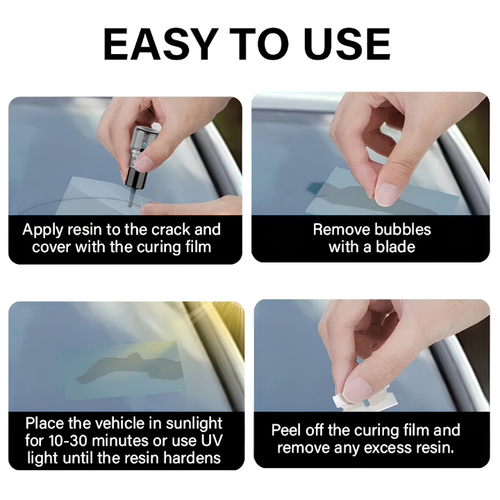 KEETON GlassFix — Windshield Chip & Crack Repair Kit